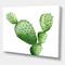 Designart - Green Southwestern Cactus - Tropical Canvas Wall Art Print